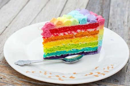 Rainbow Cake Pastry 1 Piece