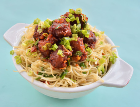 Veg Manchurian Noodles [Can Be Provide With Sauces)