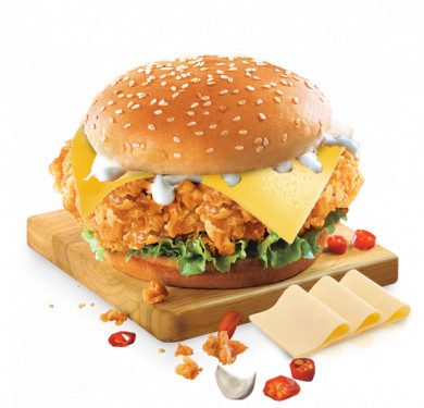 Hambúrguer Zinger Com Queijo