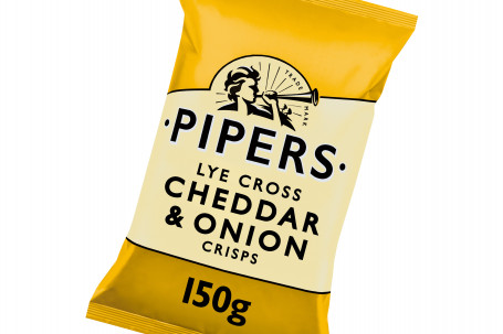 Pipers Crisps Cheddar E Cebola