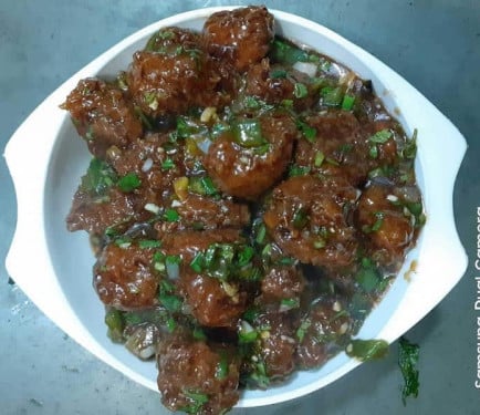 Veg Manchurian Dry With Chinese Bhel And Buttermilk
