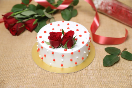 Rosey Vanilla Cake [500 Grams]