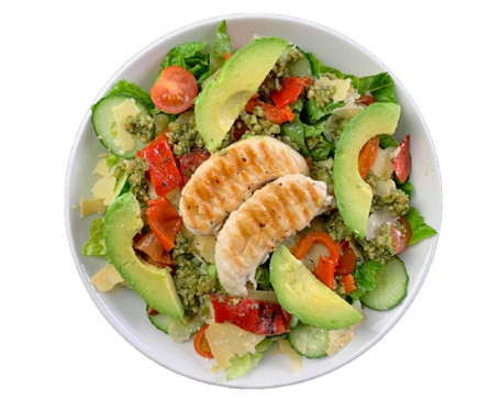 Pesto Chicken Salad With Avocado Gf