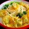 Chinese Spinach And Pork Wonton In Noodle Soup