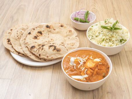 Paneer Butter Masala Jeera Rice 4 Roti Onion