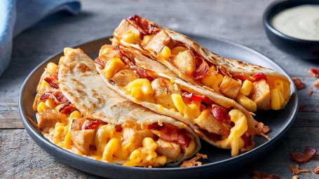 Chicken, Bacon, Mac Cheese Quesadillas Combo