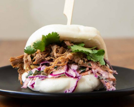 Braised Beef Brisket And Asian Slaw Bao Bun