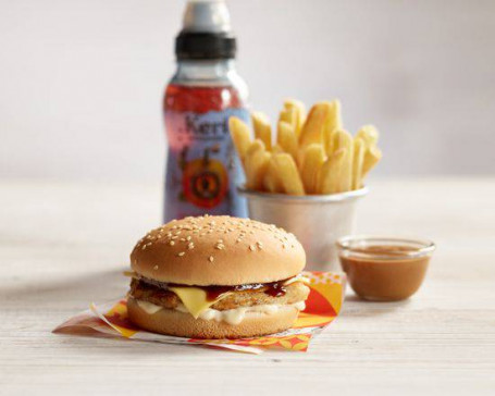 Kid-O's Chicken And Cheese Burger Meal