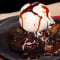 Chocolate Brownie Along With Ice Cream