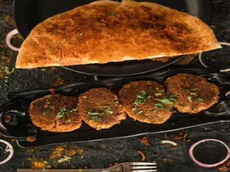Chicken Shaami Kebab With Paratha (Serves 1 -2)