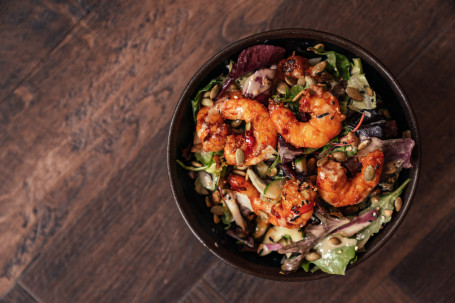 Prawn Chopped Salad, Sesame Dressing