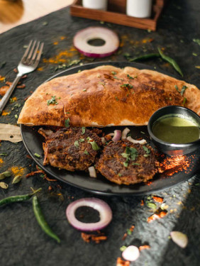 Mutton Shami Kabab With Paratha [Serves 1-2]