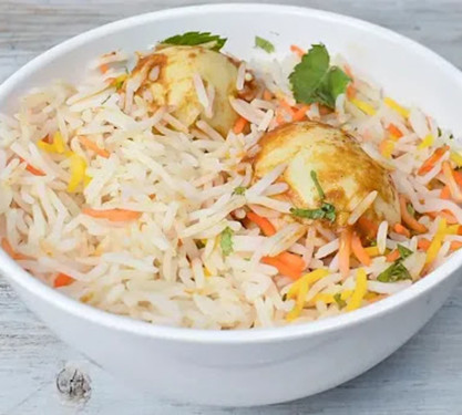 Egg Biryani (Raita Or Gravy)