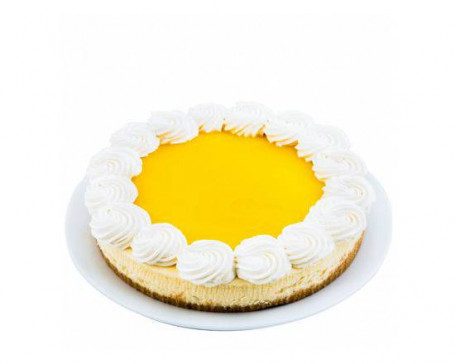 Full Lemon Glazed Baked Cheesecake