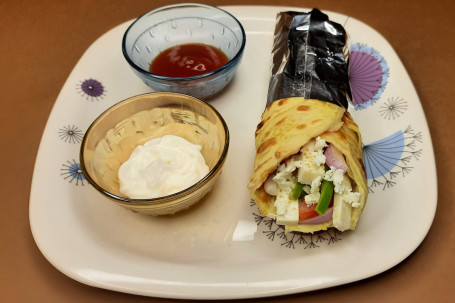 Paneer Bhujji Roll