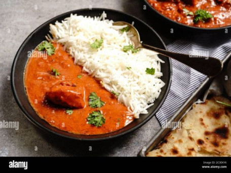 Butter Chicken (2 Pcs) Rice Combo