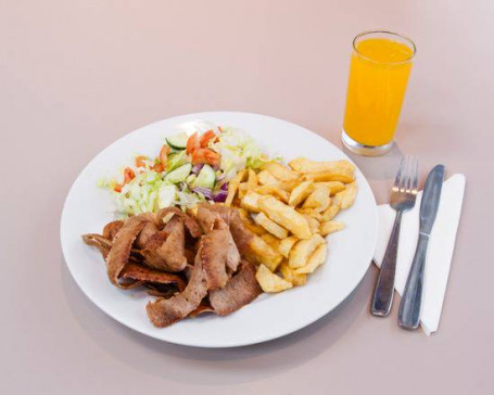 Lamb Doner Meat On Chips