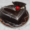 Eggless Heart Shape Chocolate Truffle Cake