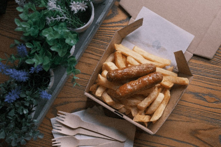 Plain Sausage And Chips