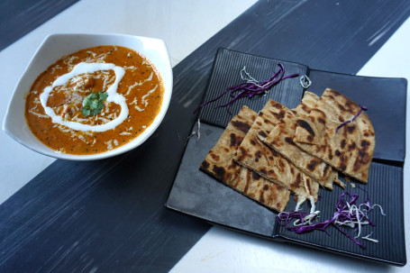 Paneer Butter Masala And Paratha Bowl