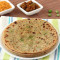 Aloo Mattar Paratha 2 Pcs) Served With Pickle)