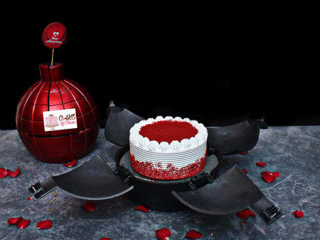 Red Velvet Bomb Cake