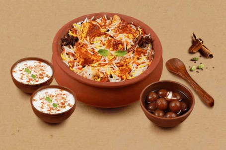 1 Kg Original Paneer Matka Biryani Free Dessert