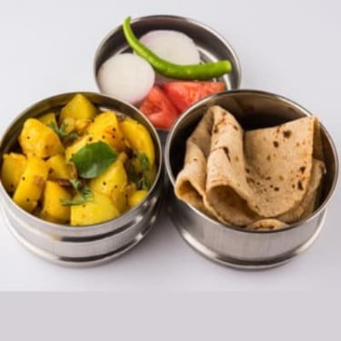 Kadhai Paneer Tuesday Tiffin 2 Roti Rice 200Ml