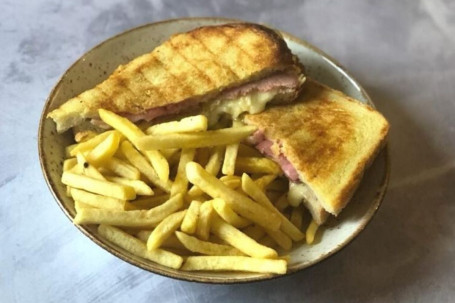 Grilled Ham And Cheese Toastie.