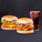 Spicy Aloo Crunch Burger Deluxe Veggie Burger Free Coke (S)