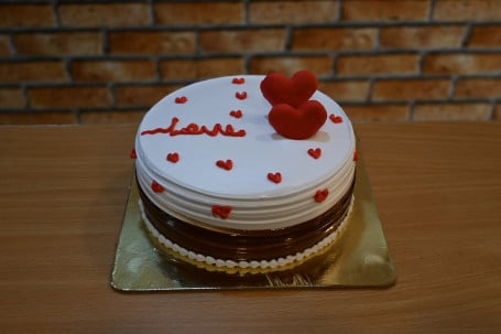 Love Hearts Butterscotch Cake
