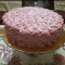 Eggless Strawberry Rose Cake