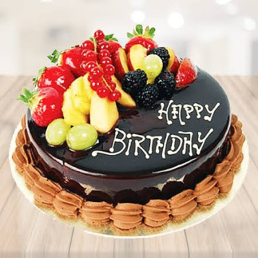 Mixed Fruit Choco Cake