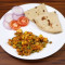 (Combo) Paneer Bhujiya 4 Tava Roti Rayta Salad Achar Green Chilli