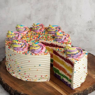 Rainbow Five Layered Cake 3 Pound