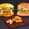 Combo Of Double Decker Chicken Burger And Paneer Delight Burger With Free Nuggets