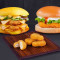 Combo Of Double Decker Chicken Burger And Smoky Chipotle Chicken Burger With Free Nuggets