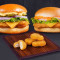 Combo Of Mexican Cheese Chicken Burger And New Spicy Chicken Burger With Free Nuggets