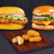 Combo Of Smoky Chipotle Chicken Burger And Mexican Cheese Chicken Burger With Free Nuggets