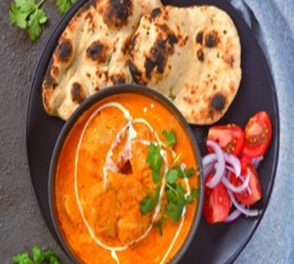 Meal For 1 (Butter Chicken With 2 Laccha Paratha/Butter Naan Cold Drink)