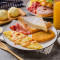 天王早餐套餐 Pan-Fried Thick Sliced Toast And Hash Brown Combo