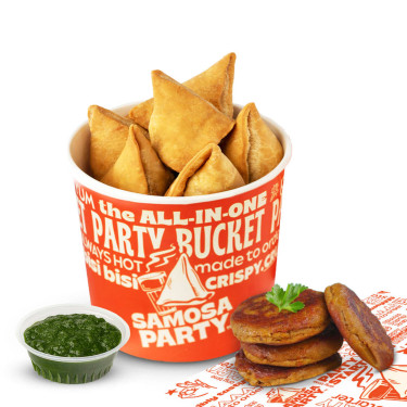 Lucknowi Chicken Galouti Samosa Bucket