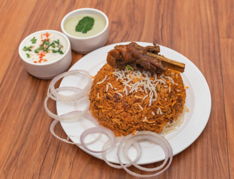 Mutton Biryani With Gravy (With Bone)