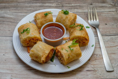 Spring Rolls With Salad