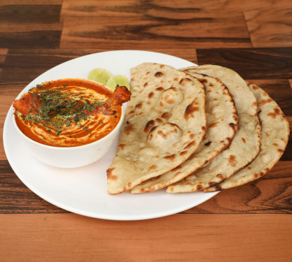 Butter Chicken Half Butter Naan (2 Pcs)