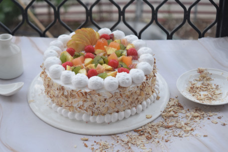 Almond Fresh Fruit Cake