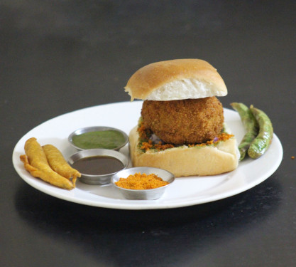 Double Cheese Loaded Crunchy Kurkura Vada Pav