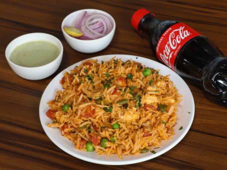 Nawabi Veg Biryani Coke(300 Ml)