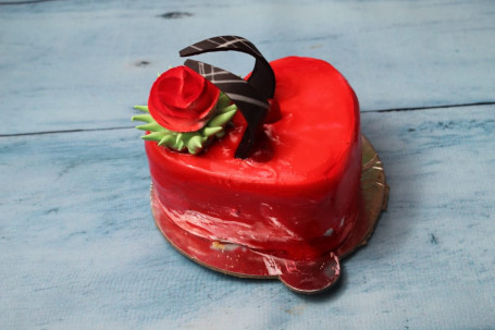 Red Jelly Heart Shape Cake