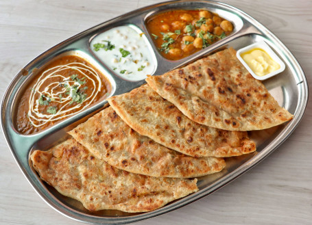 2 Paratha Chole Tea